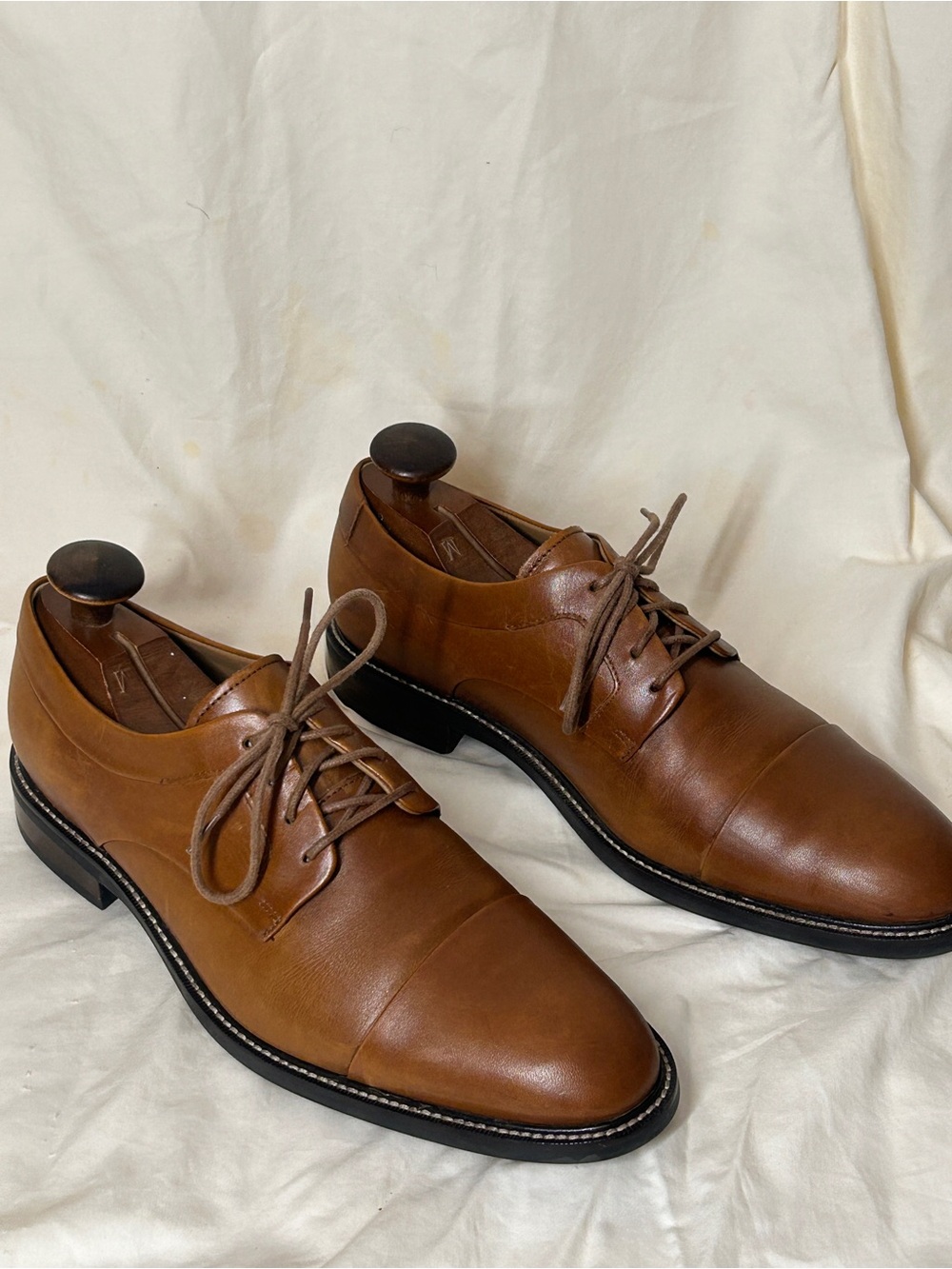 Cole Haan Warren Brown Leather Cap Toe Oxford Dress Shoes Men's 9M